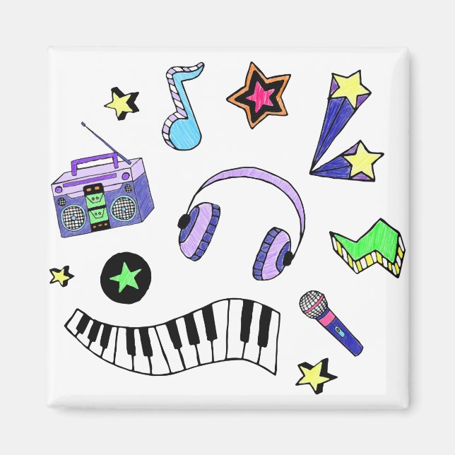 Turn Up the Music Magnet (Front)