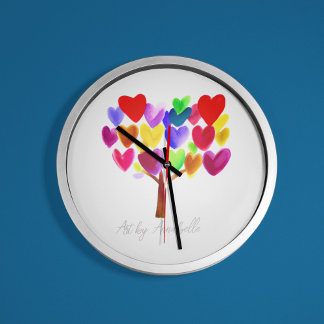Turn Your Childs ArtWork or Drawing Into A Round Clock
