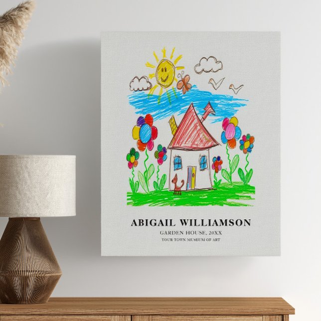 Turn Your Child's Drawing into a Museum Style Canvas Print (Creator Uploaded)