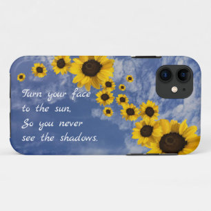 Turn your face to the sun.  Sunflowers & sky Case-Mate iPhone Case