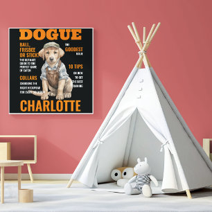 Turn Your Pet Into A Front Page Star Personalised Canvas Print