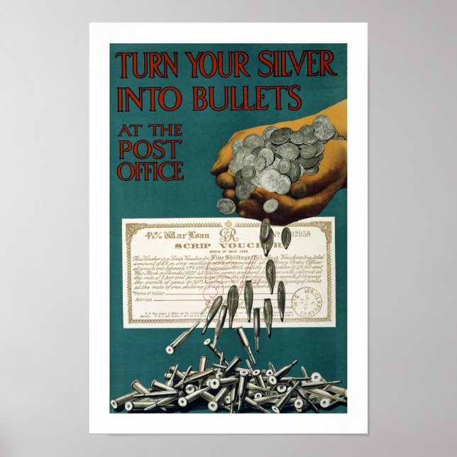 Turn Your Silver Into Bullets (white) Poster (Front)