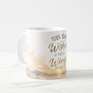 Turn Your Wishes Into Wings Dandelion Inspiration Coffee Mug