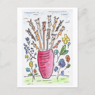 "Turnabout Is Fair Play" Postcard