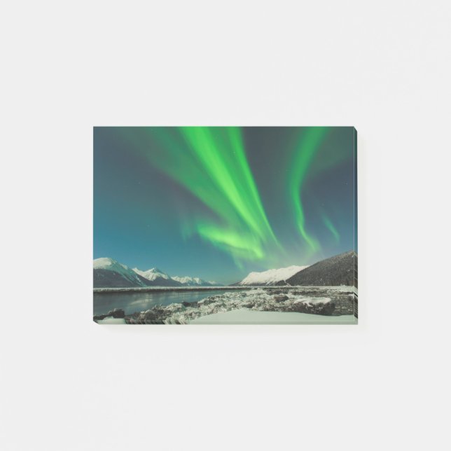 Turnagain Arm Aurora Post-it Notes (Front)