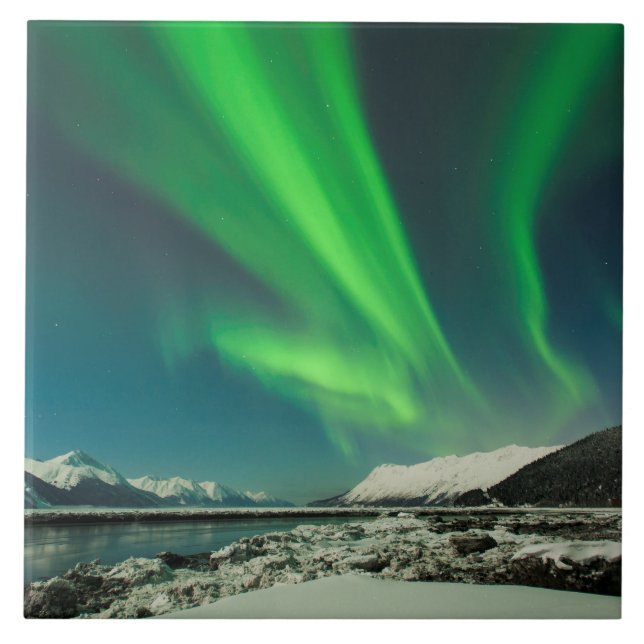 Turnagain Arm Aurora Tile (Front)