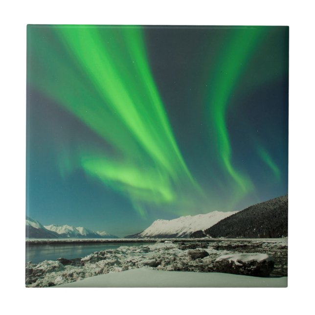 Turnagain Arm Aurora Tile (Front)