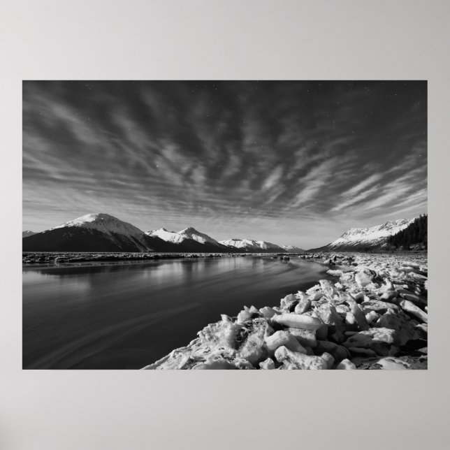 Turnagain Arm Moonlight Poster (Front)