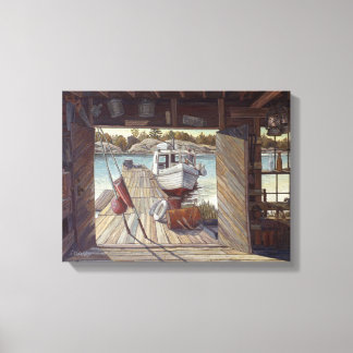 "Turne Shed at Dawn" by Charlie Rapsky  Canvas Print