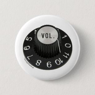 Turned up to 11 (No Text) 6 Cm Round Badge