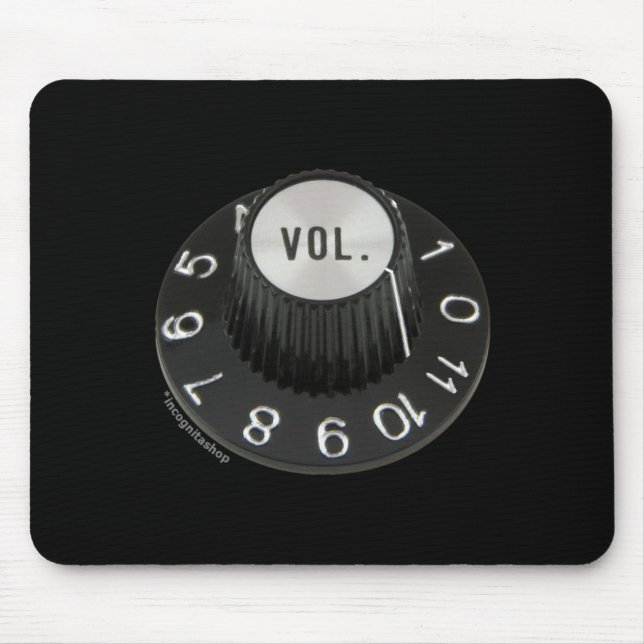 Turned up to 11 (No Text) Mouse Pad (Front)