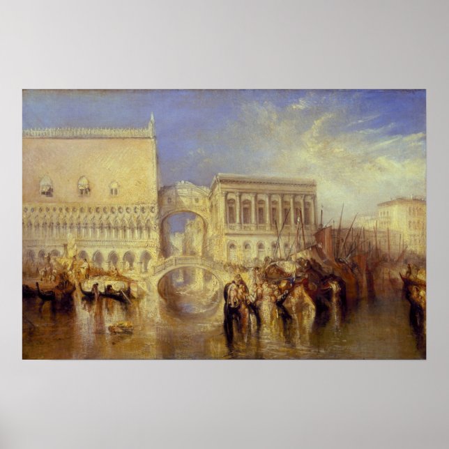 Turner - Bridge Of Sighs, Venice Poster (Front)