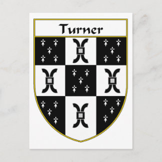 Turner Coat of Arms/Family Crest Postcard