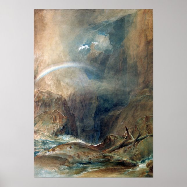 Turner - Devil's Bridge, St Gotthard's Pass Poster (Front)