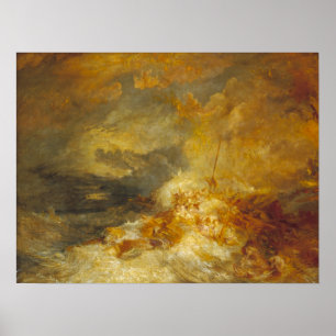 Turner - Disaster At Sea Poster