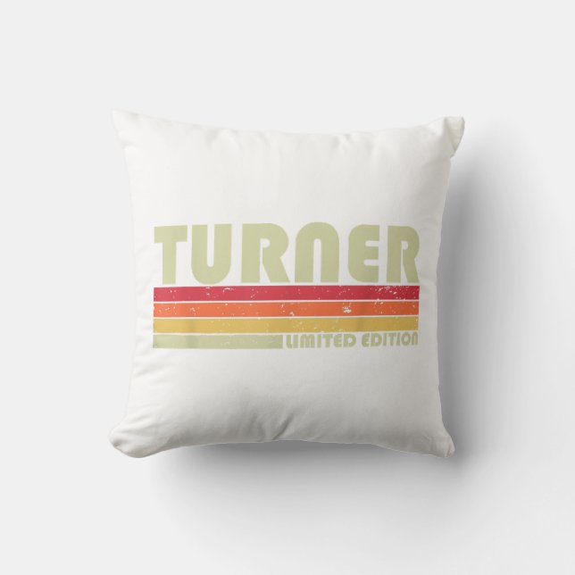 TURNER Funny Job Title Profession Birthday Worker  Cushion (Front)
