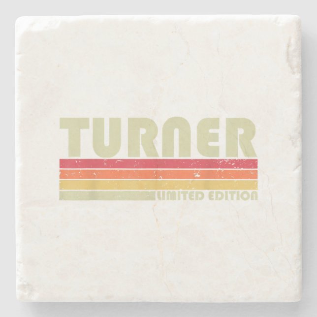 TURNER Funny Job Title Profession Birthday Worker  Stone Coaster (Front)