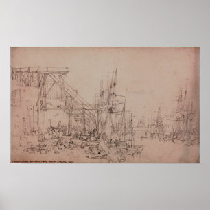 Turner - Hurries Coal Boats Loading North Shields Poster