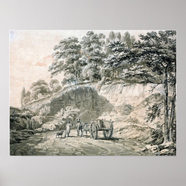 Turner - Man With Horse and Cart Entering Quarry Poster (Front)