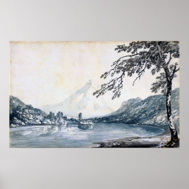 Turner - On Aar Between Unterseen & Brienz Lake Poster (Front)