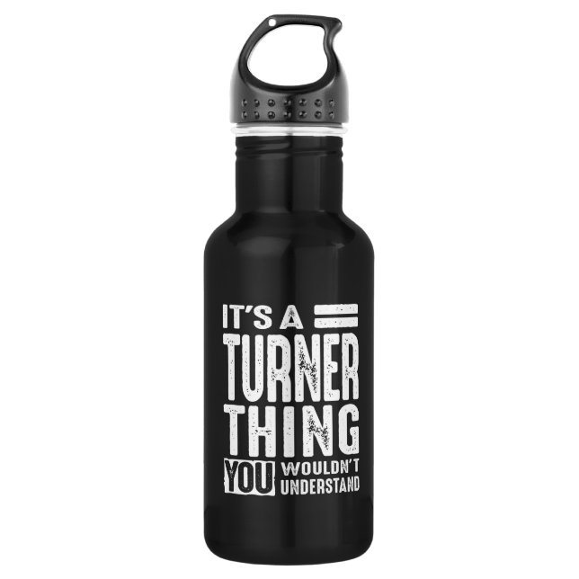 Turner Personalised Name Birthday 532 Ml Water Bottle (Front)