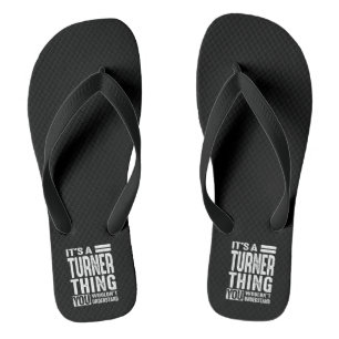 Turner Personalised Name Birthday Jandals