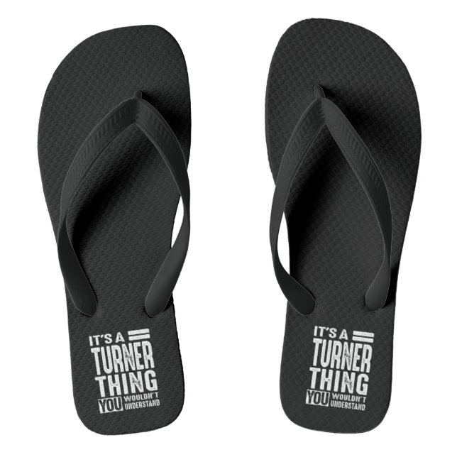 Turner Personalised Name Birthday Jandals (Footbed)