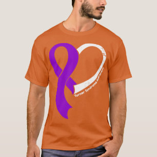 Turner Syndrome Awareness Hope Love Heart Ribbon H T-Shirt