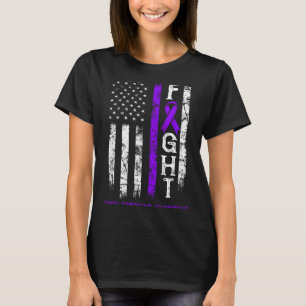 Turner syndrome warrior us flag  T-Shirt