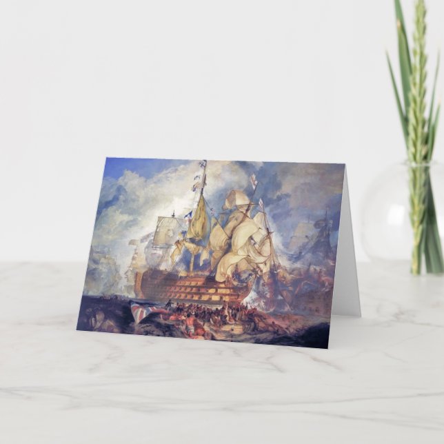 turner, the battle of trafalgar (1822) card (Front)