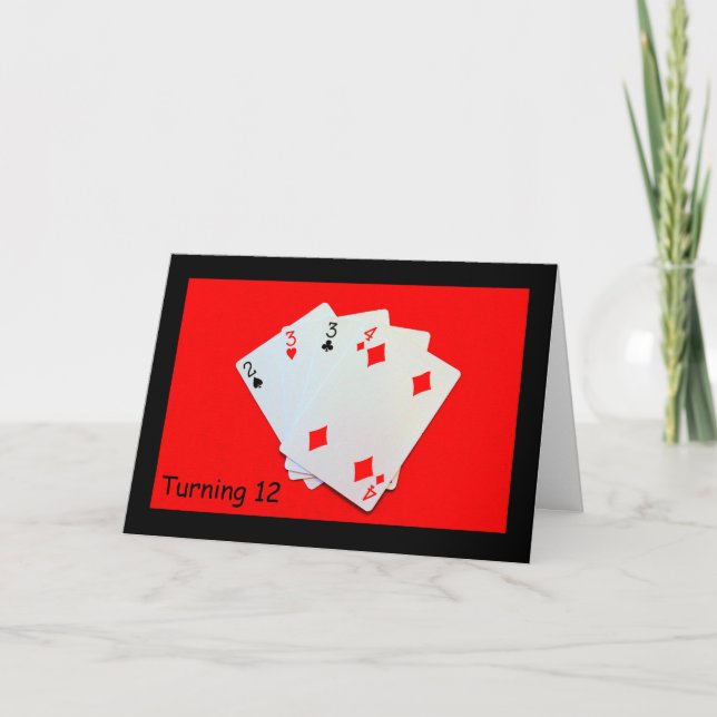 Turning 12 Is A Big Deal! Card (Front)