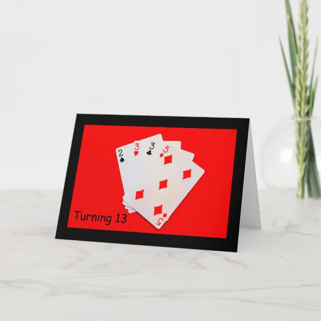 Turning 13 Is A Big Deal! Card (Front)