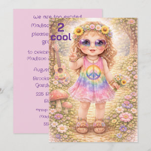 Turning 2 Cool Birthday Digital Download Invitation