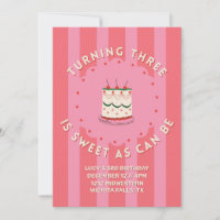Turning 3 is as Sweet as Can Be- Third Birthday