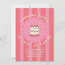 Turning 3 is as Sweet as Can Be- Third Birthday