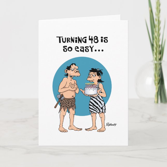 Turning 48 Birthday Card (Front)