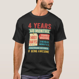Turning 4 Years Old 4th Birthday Decorations Bday T-Shirt