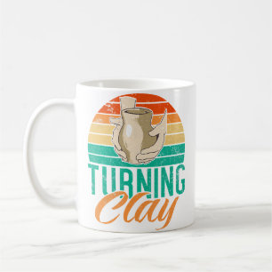 Turning Clay Pottery Coffee Mug