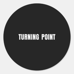 Turning Int  Classic Round Sticker