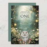 Turning One Enchanted Forest Owl 1st Birthday