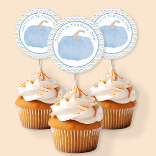 Turning One Little Pumpkin Birthday Sticker