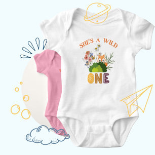 Turning One & Running Wild! First Birthday Wild Baby Bodysuit