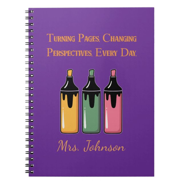 Turning Pages, Changing Perspectives, Every Day Notebook (Front)
