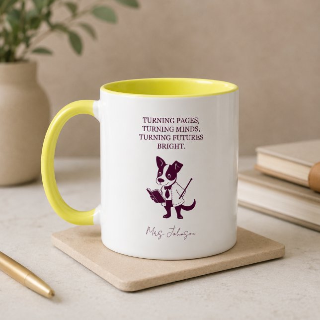 Turning Pages Turning Minds Turning Futures Bright Mug (Creator Uploaded)