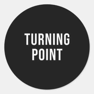 Turning Point Tank Top Classic Round Sticker