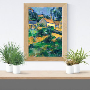 Turning Road at Montgeroult by Paul Cezanne Poster