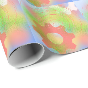Turning the Cogs Abstract Wrapping Paper