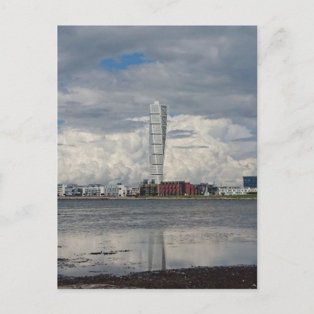 Turning torso beach malmö sweden postcard (Front)