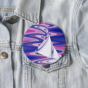 Turning waves 10 cm round badge