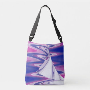 Turning waves crossbody bag